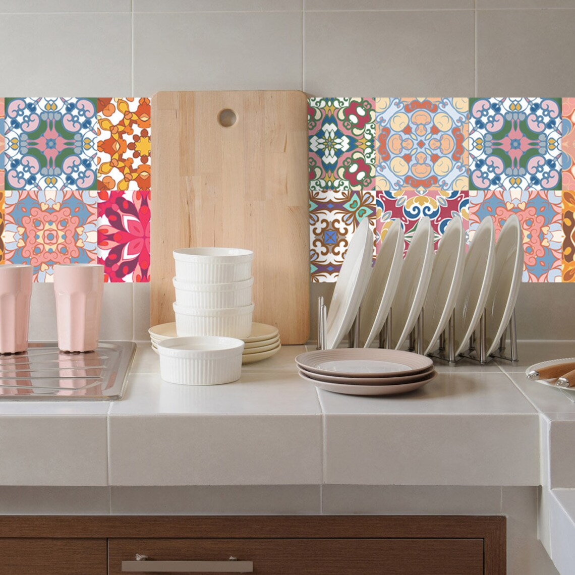 Decorative Tiles Stickers Vasteras Pack of 16 Tiles Tile Etsy