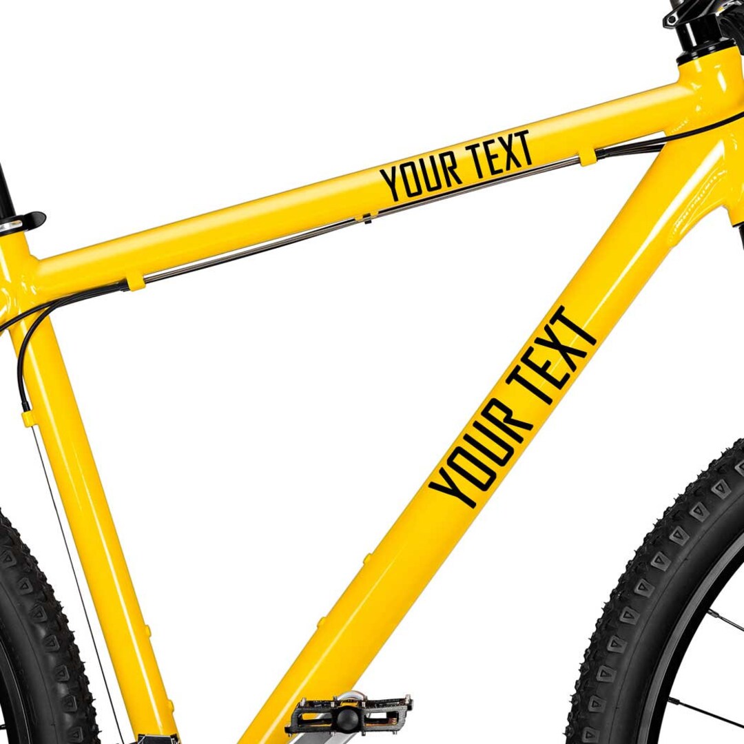 Personalized Bicycle Frame Decal MTB Decals Mountain Bike Decals Road