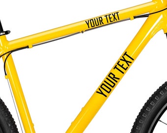 Personalized Bicycle Frame Decal - MTB Decals - Mountain Bike Decals Road Bike Decals
