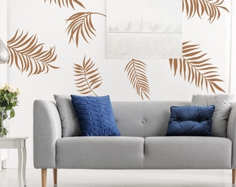 Palm Leaves Wall Vinyl Decal for Home Decor