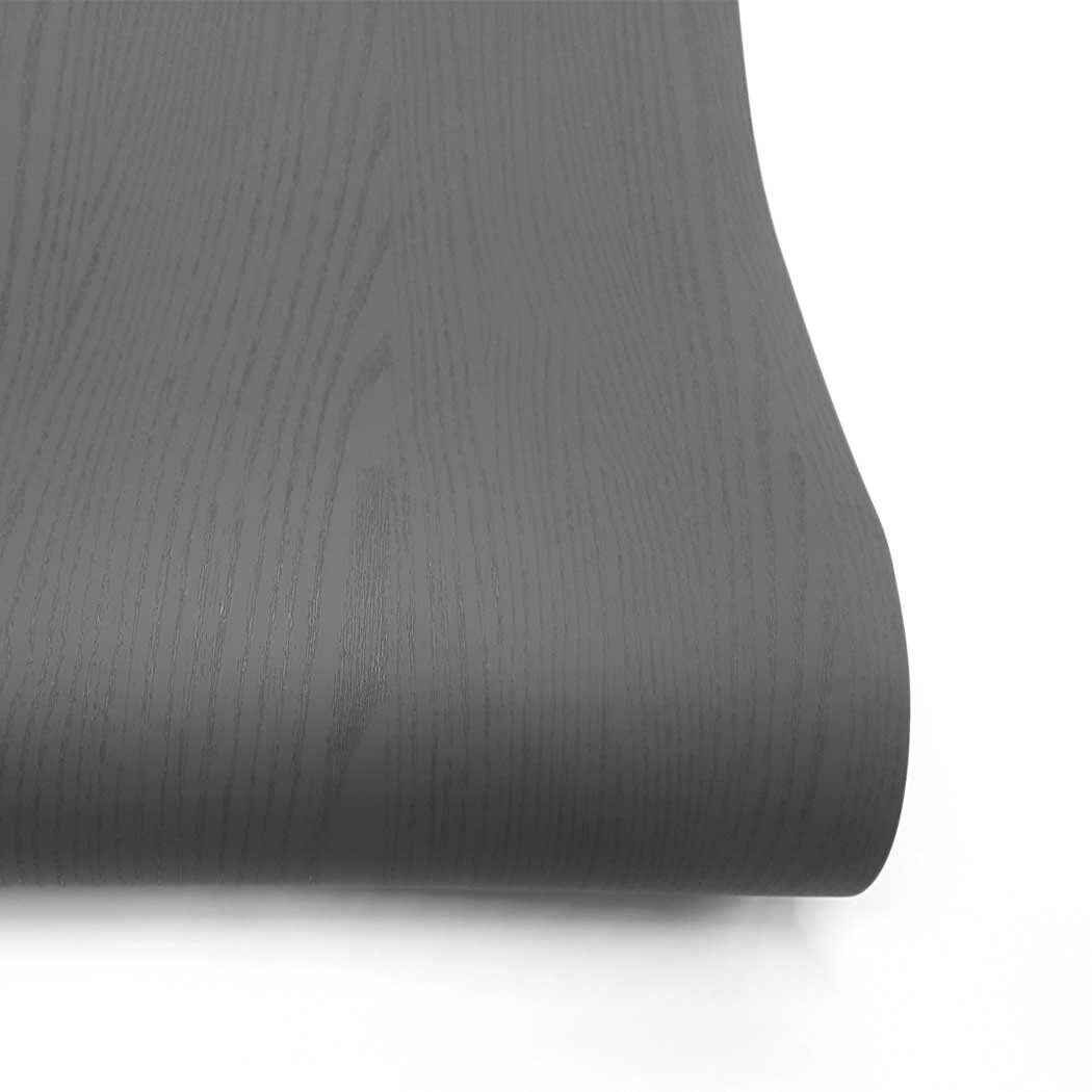 matte-dark-gray-wallpaper-painted-look-wood-grain-self-etsy