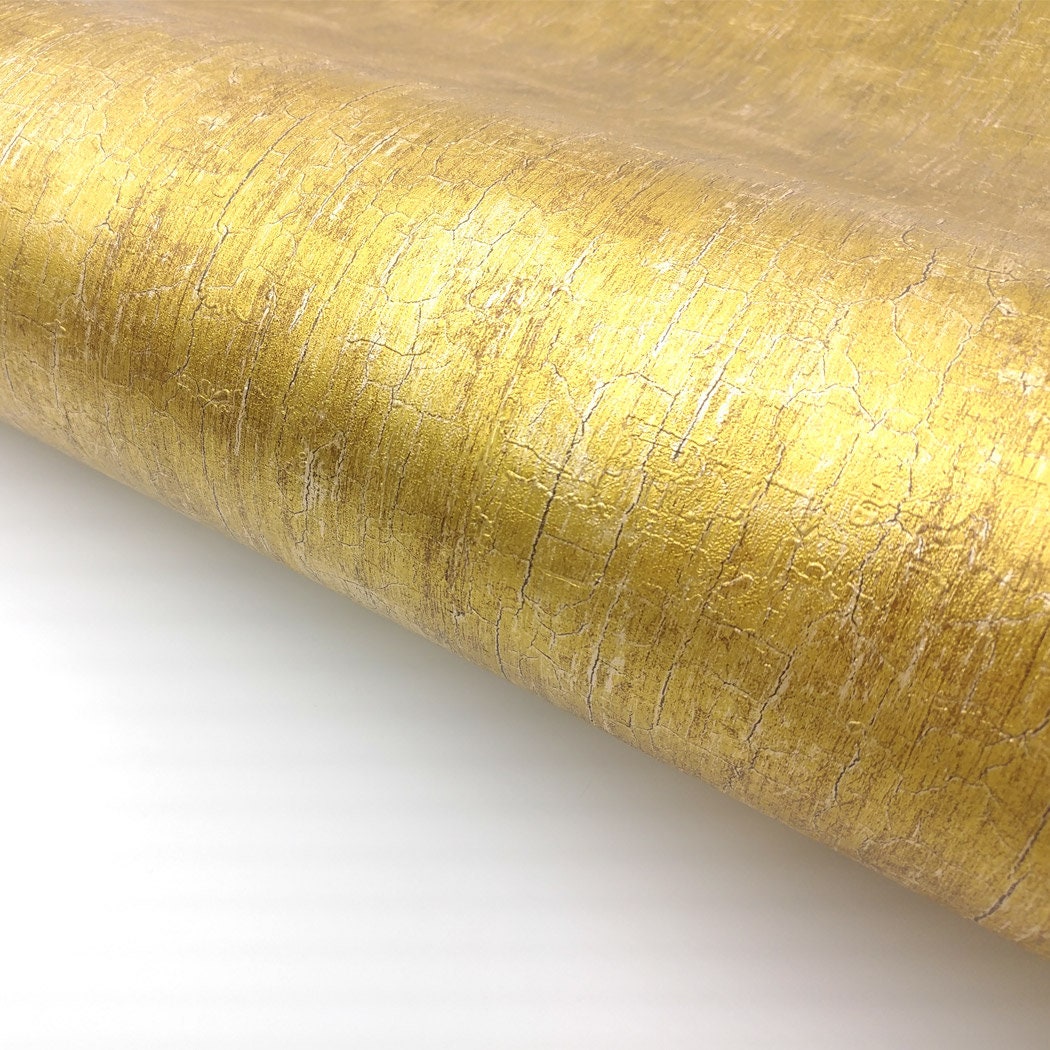 Wholesale Free Samples Deep Embossed Multiple Pattern Golden Paper Metallic  Foil Vinyl Foil Film Self Adhesive Wallpaper - China Metallic Vinyl  Wallpaper, Decor Adhesive Film