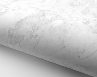 Marble Interior film Granite Look Effect - White Gray, Matte 24" x 78.7" - Peel and Stick Interior Film for Home and Office