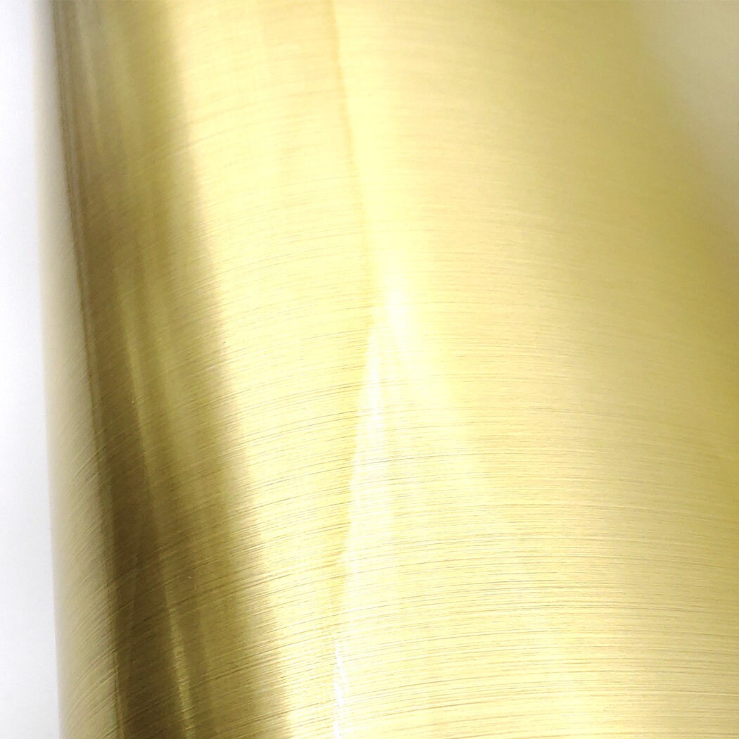 Brushed Metal Look Contact Paper Film Gold Metallic Gloss Etsy