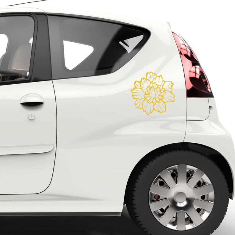 Car Stickers Floral Vinyl Car Window Decals for Decoration Etsy