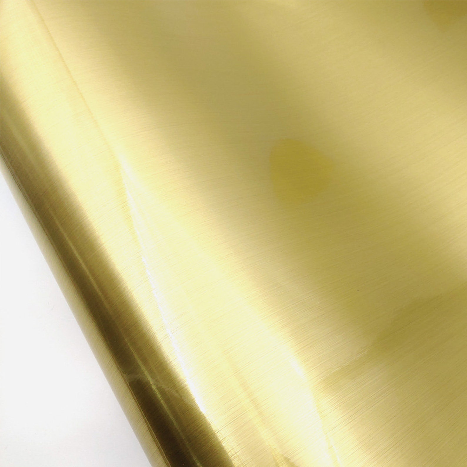 Brushed Metal Look Contact Paper Film Gold Metallic Gloss Etsy