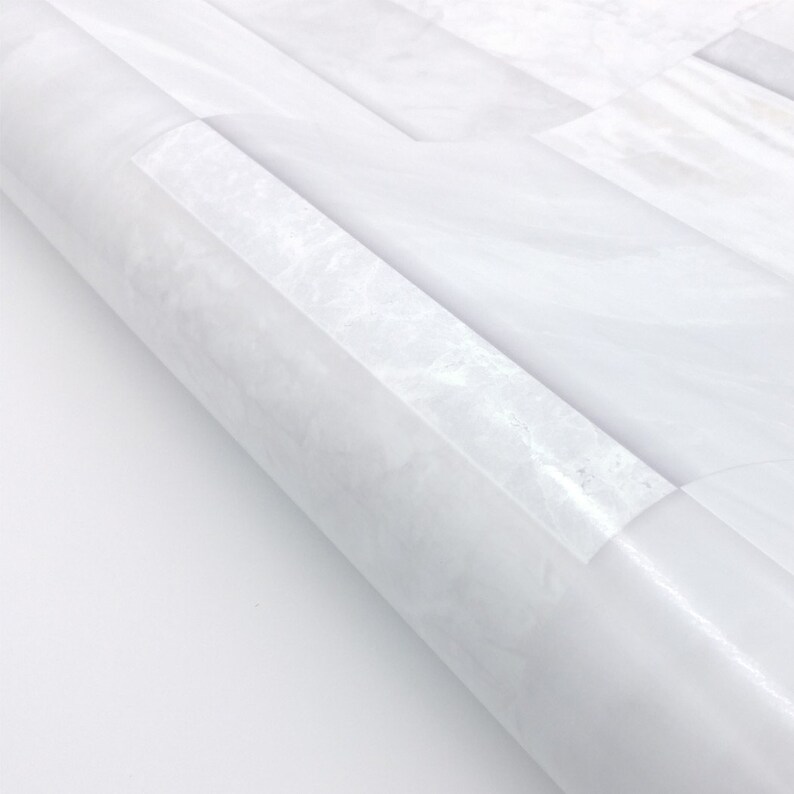 White Brick Wall Tiles Glossy Interior Self Adhesive Image 0