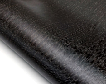 Black Wood Grain Look Peel and Stick Wallpaper Bendeghe, Decorative Self-Adhesive Faux Film Countertop Backsplash