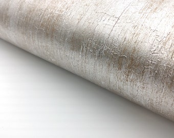 Silver Metallic Glitter Shinny Peel and Stick Wallpaper Embossed Interior film Self Adhesive 2 ft x 6.56 ft