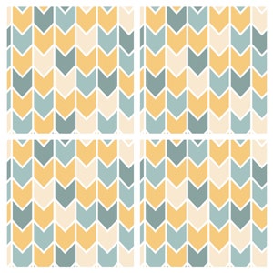 Chevron Pattern Stickers Decorative Tiles Stickers Chevron Pattern Set of 4 Tiles Tile Decals ...
