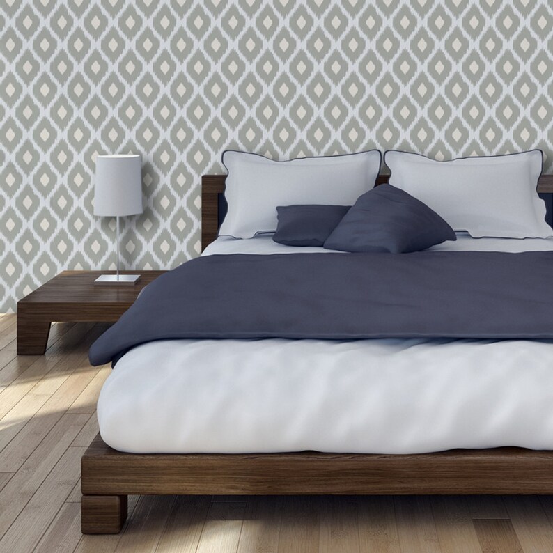 Ikat Pattern 01 Peel & Stick Repositionable Fabric Wallpaper - Etsy