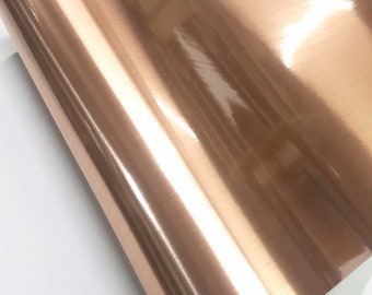 Metal Look Interior Film Rose Gold, Waterproof Metallic Shelf Liner For Kitchen Cabinet