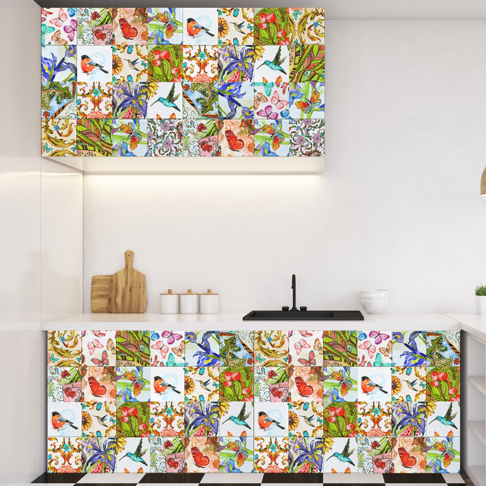 Decorative Tiles Stickers Beja Pack of 16 Tiles Tile Etsy UK