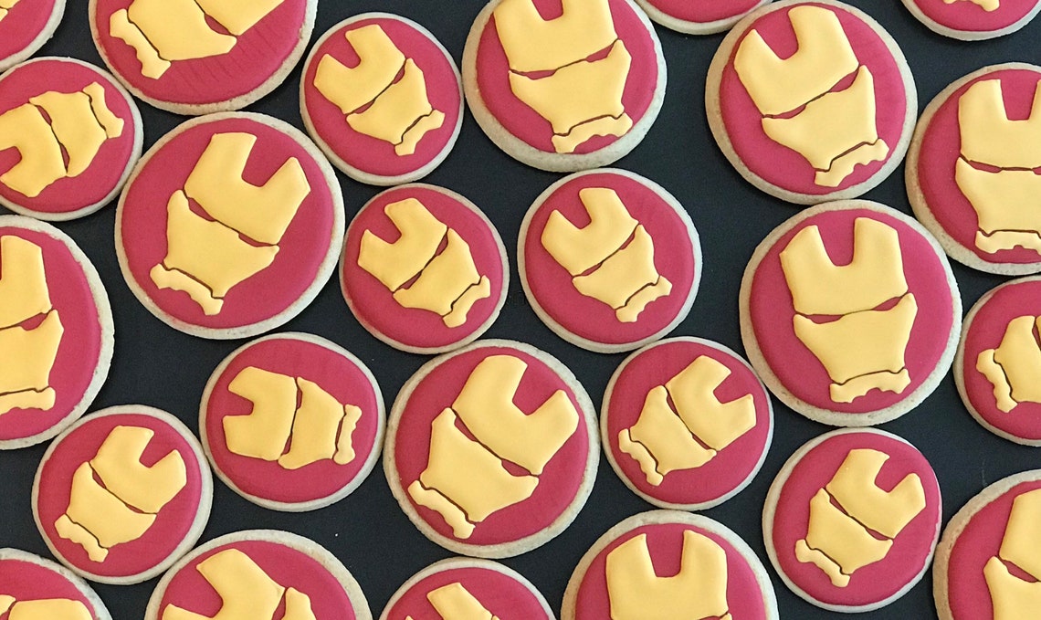 SUPERHERO BATMAN SPIDERMAN x12 inspirado galletas de