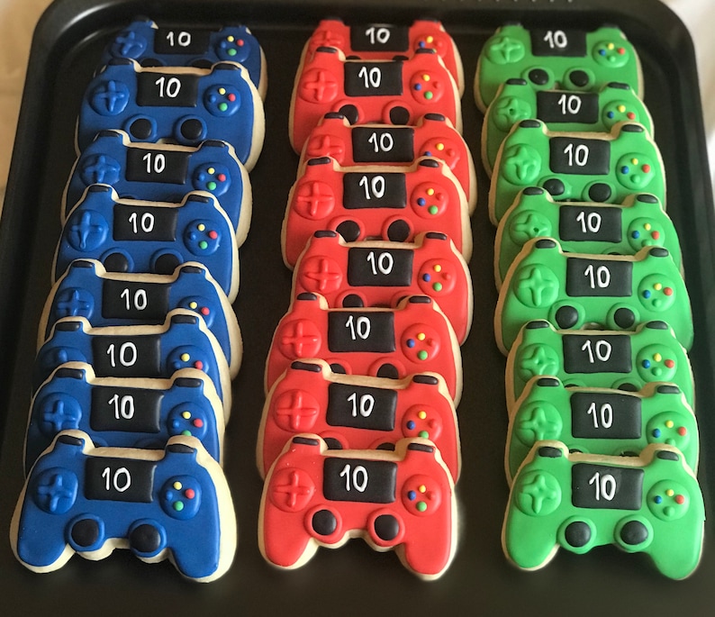 REMOTE control cookies x12 xbox game or ps4 inspired Etsy