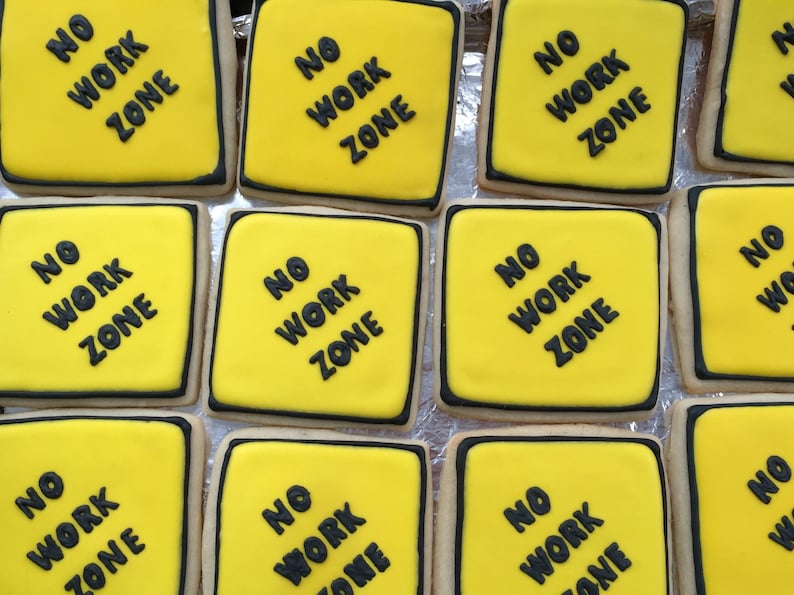 RETIREMENT party cookies x12 favors no work zone Etsy
