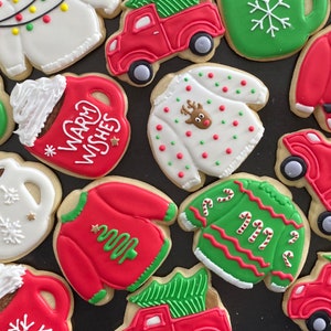 HOLIDAY CHRISTMAS THANKSGIVING x12 inspired vanilla sugar cookies - snowflakes- gift-