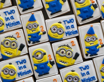 MiNI head x12 inspired- DESPICABL ME -vanilla sugar cookies