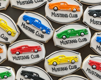 CLASSIC CAR VINTAGE cookies (x12)  - Car - collection car - speed - birthday - over the hill - no limits