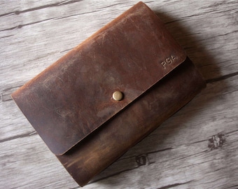 Personalized Leather Journal: A5 Lined or Blank Notebook