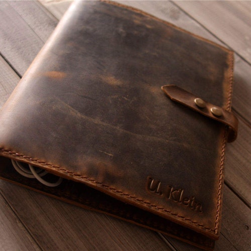 Ipad Pro Leather Portfolio Case With A4 Size Notepad Etsy