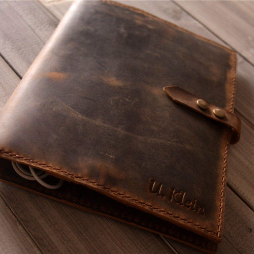 Ipad Pro Leather Portfolio Case With A4 Size Notepad - Etsy