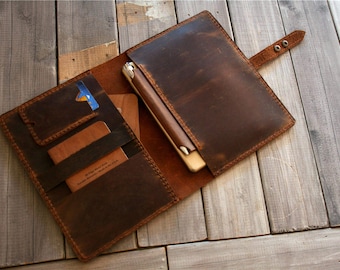 Leather iPad Pro 11 Case: Personalized Air 13 12.9 Sleeve Tablet Cover