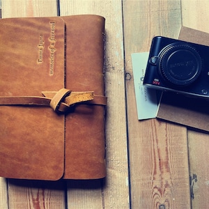 Personalized Leather Journal, Leather Notebook, Lined Leather Sketchbook, A5 Writing Journals for Men, Blank Bound Journal for Women