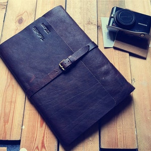 Engraved Leather Photo Album: Wedding Guest Book, Scrapbook (8x10)