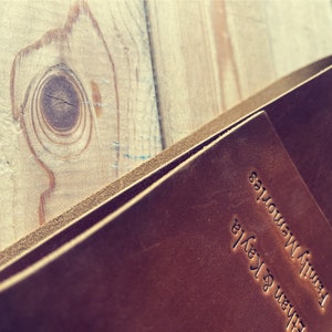 Embossed Leather Photo Album: Wedding Guest Book, Scrapbook