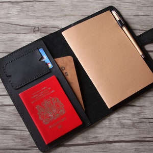 Leather Notebook Cover, Personalized Leather Journal, Lined Leather Sketchbook, A5 Writing Journals for Men, Blank Bound Journal for Women