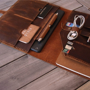 Leather Macbook Sleeve: Personalized Laptop Folio Case