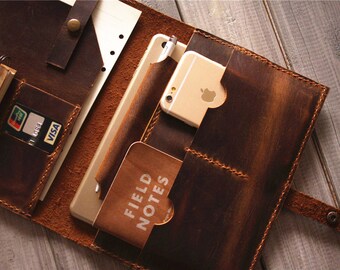 Handgestikte leren MacBook-hoes: relatiegeschenk voor hem/haar