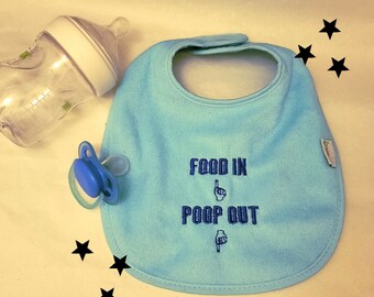 Personalized Baby Bib Embroidered Soft Terry with Velcro Closure FREE SHIPPING