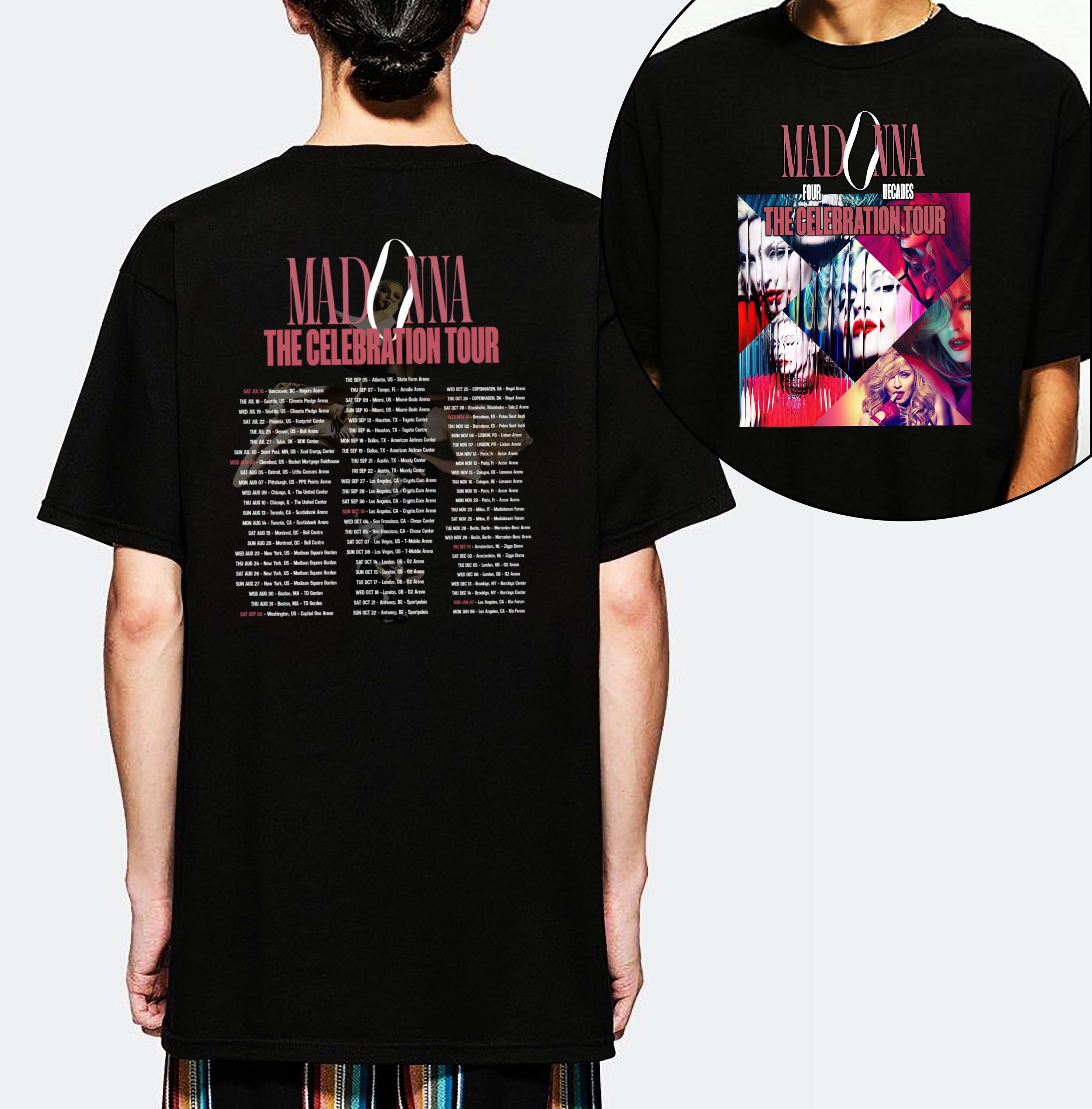 Discover マドンナ メンズ レディース Tシャツ Madonna 2023 Tour