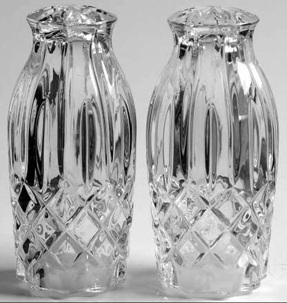 Lenox Crystal Salt & Pepper Set in the Mystic pattern Etsy