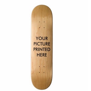 Uw foto afdrukken op een skateboard-deck