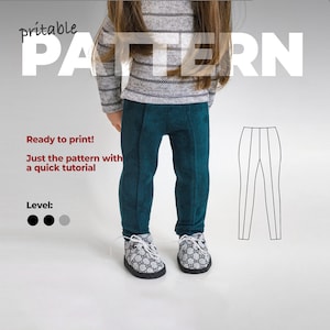 PDF Pattern Leggins for dolls, Pants for Gotz, DIY instructions for making Pants