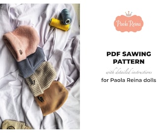 PDF pattern Hat, Doll Clothes Pattern, 13 inch Paola Reina, Paola Reina Pattern
