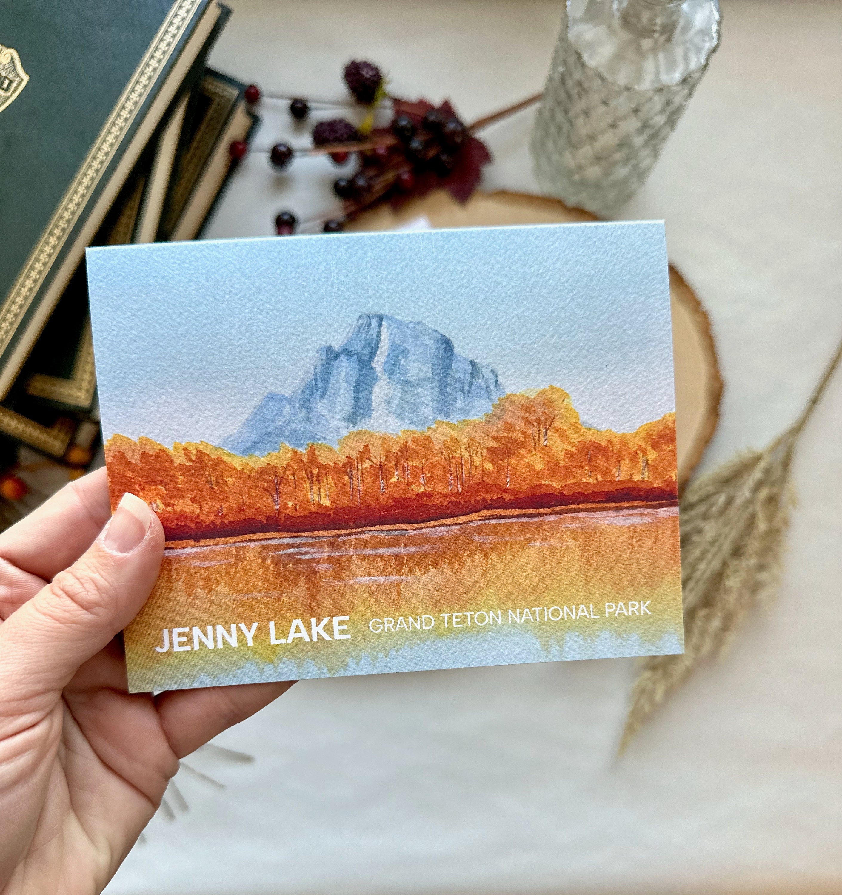 Watercolor Card Set - Jenny Lake, Grand Tetons | Blank Inside, Greeting ...