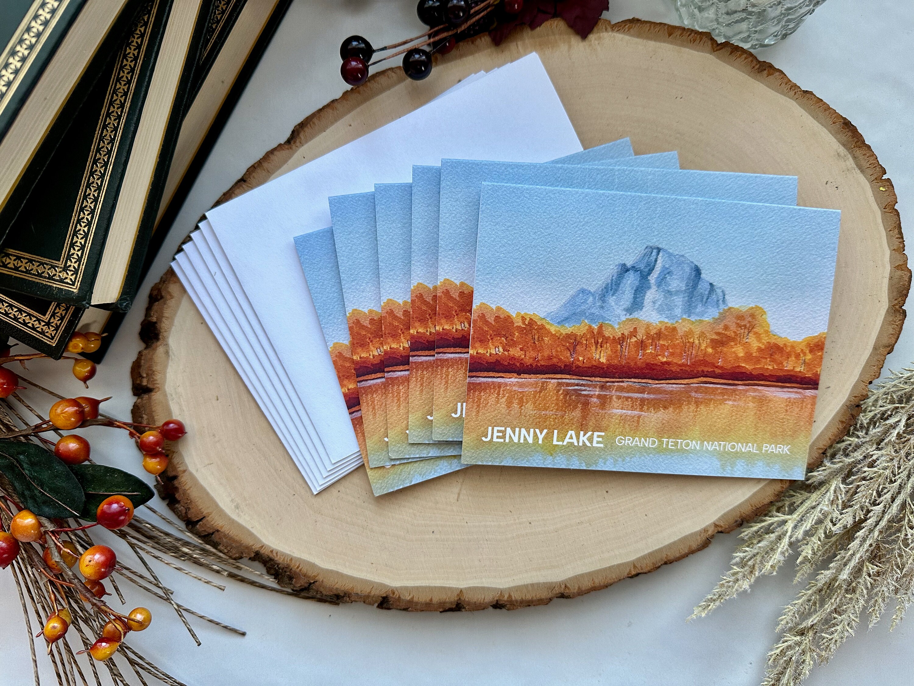 Watercolor Card Set - Jenny Lake, Grand Tetons | Blank Inside, Greeting ...