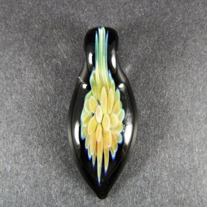 Amber Implosion Glass Pendant