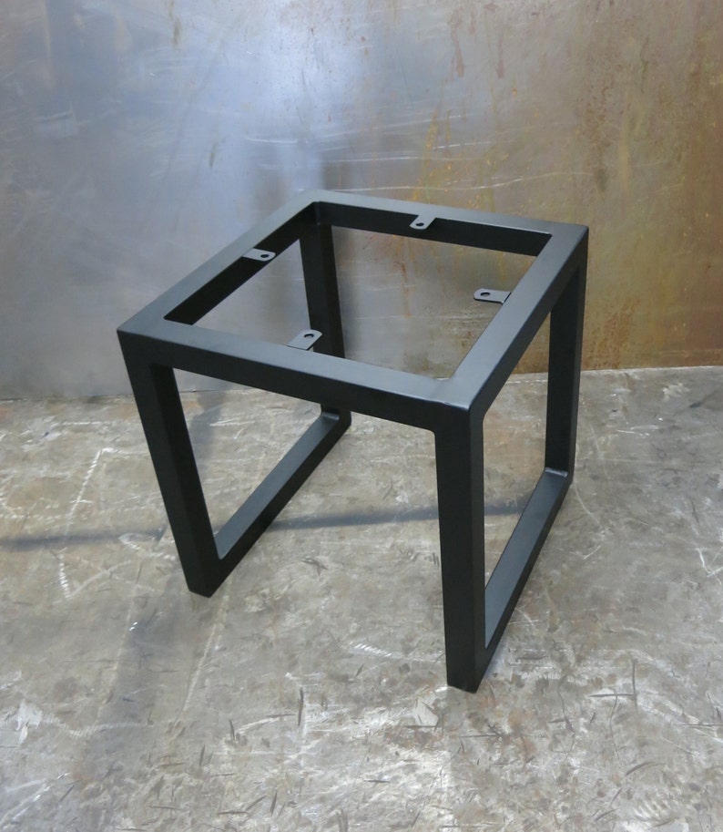 Cube Steel Table Base Etsy