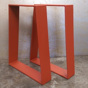 Metal Table Legs - Flat bar Trapezoid