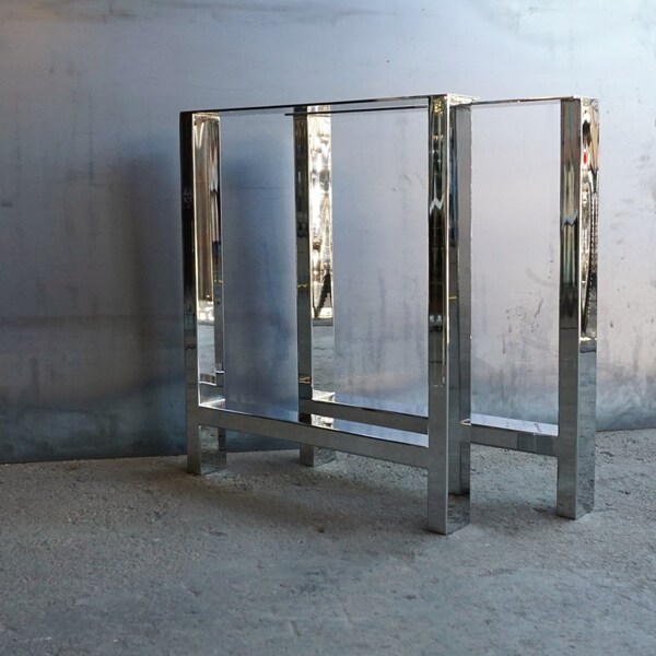 Chrome Table Legs Etsy