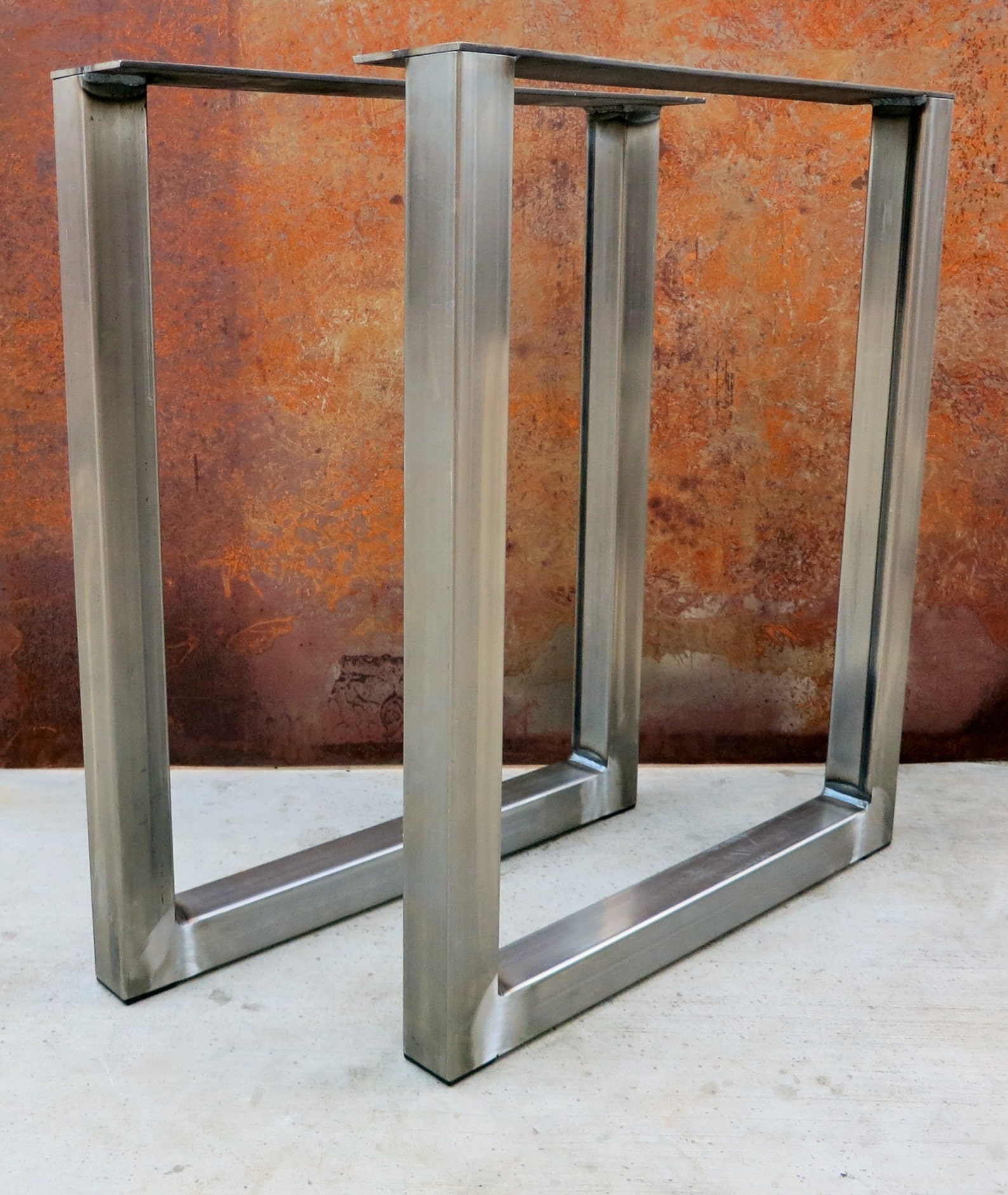 U Shape Metal Table legs 2x2 Etsy