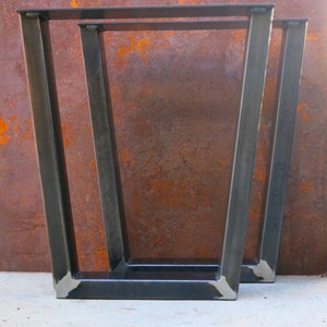 Industrial Taper Shaped Metal Table Legs 4x2 - Etsy