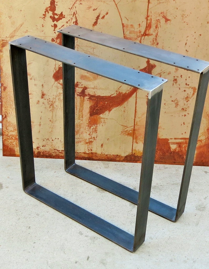 Metal Table Legs Flat bar Squared Etsy