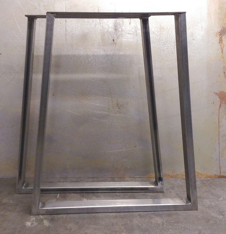 Trapezoid Steel Table Legs 2x1 Etsy