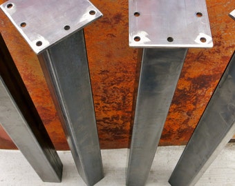 Metal 3x3 Tube Table Legs (Set of 4) 12"-36"height